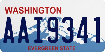 WA license plate AAI9341