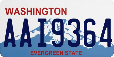 WA license plate AAI9364