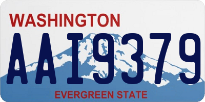 WA license plate AAI9379