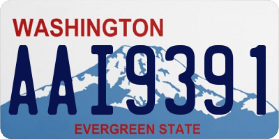 WA license plate AAI9391