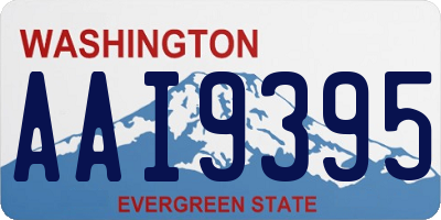 WA license plate AAI9395
