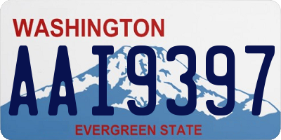 WA license plate AAI9397