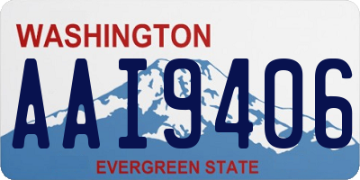 WA license plate AAI9406