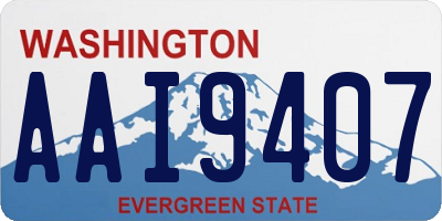WA license plate AAI9407