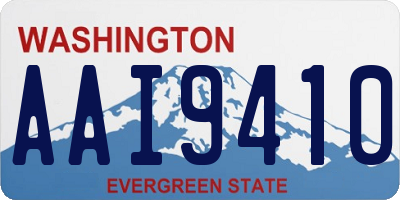 WA license plate AAI9410