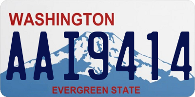 WA license plate AAI9414