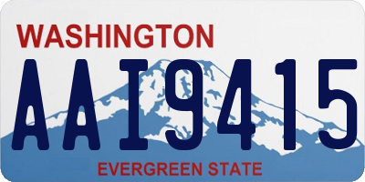 WA license plate AAI9415