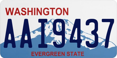 WA license plate AAI9437