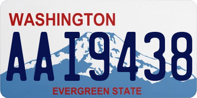 WA license plate AAI9438