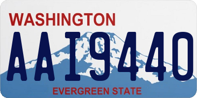 WA license plate AAI9440