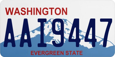 WA license plate AAI9447