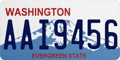 WA license plate AAI9456