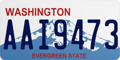 WA license plate AAI9473
