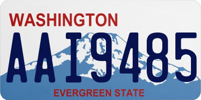 WA license plate AAI9485