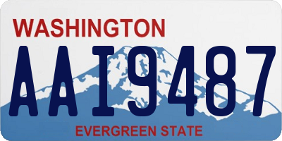 WA license plate AAI9487