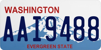 WA license plate AAI9488