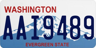 WA license plate AAI9489