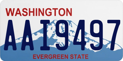 WA license plate AAI9497