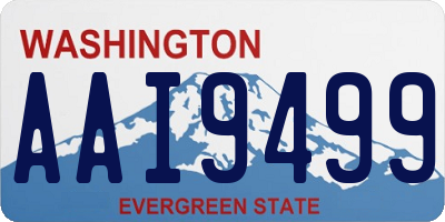 WA license plate AAI9499
