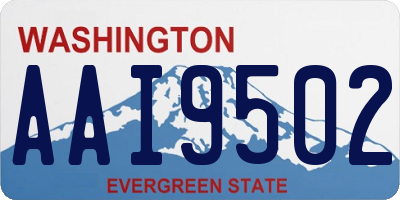 WA license plate AAI9502
