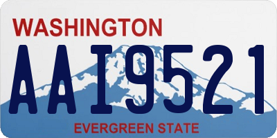 WA license plate AAI9521