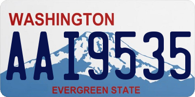 WA license plate AAI9535