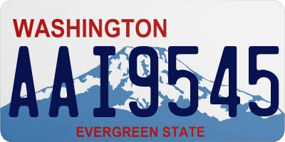 WA license plate AAI9545