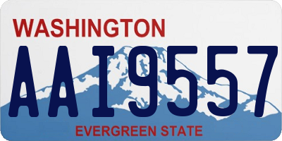 WA license plate AAI9557