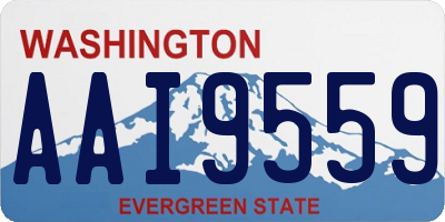 WA license plate AAI9559