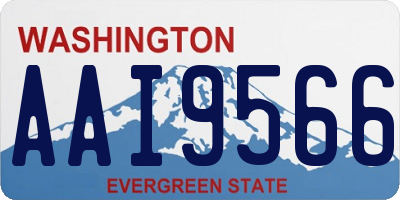 WA license plate AAI9566