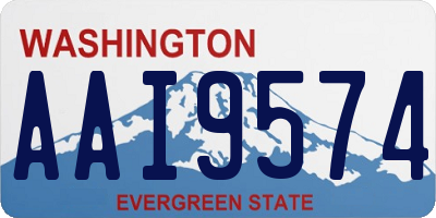 WA license plate AAI9574