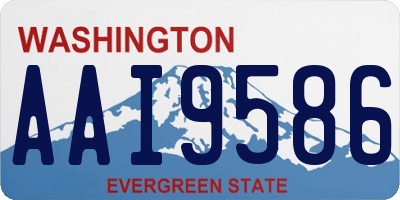 WA license plate AAI9586