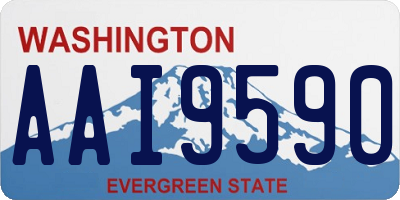 WA license plate AAI9590