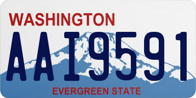 WA license plate AAI9591