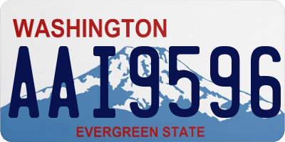 WA license plate AAI9596