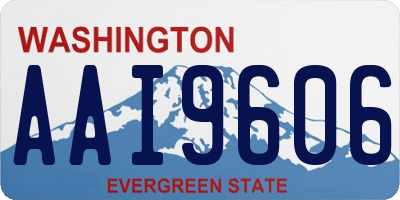WA license plate AAI9606