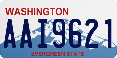 WA license plate AAI9621