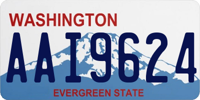 WA license plate AAI9624