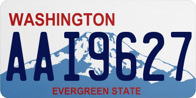 WA license plate AAI9627