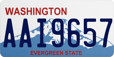 WA license plate AAI9657