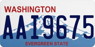 WA license plate AAI9675