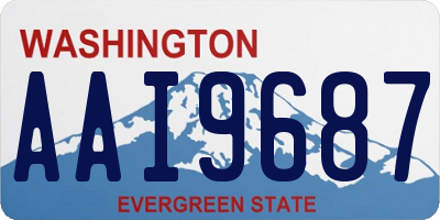 WA license plate AAI9687