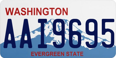 WA license plate AAI9695