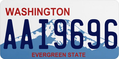 WA license plate AAI9696