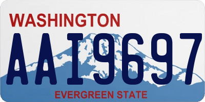 WA license plate AAI9697