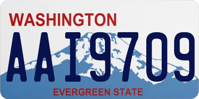 WA license plate AAI9709