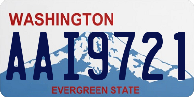 WA license plate AAI9721