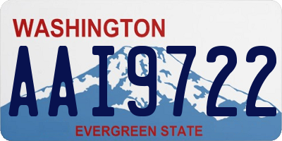 WA license plate AAI9722