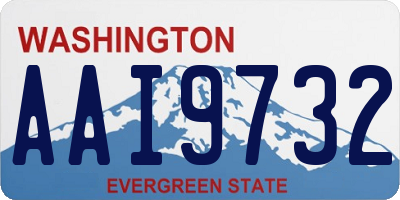 WA license plate AAI9732