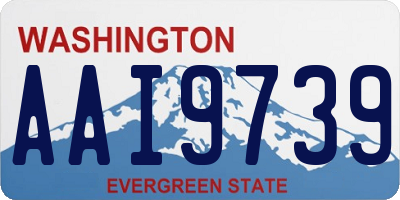 WA license plate AAI9739